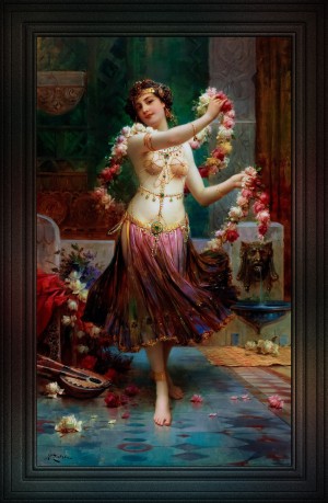 The Belly Dancer by Hans Zatzka Classical Art Old Masters Reproduction